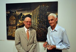 Raymond Arnold and opening speaker Chris Binks